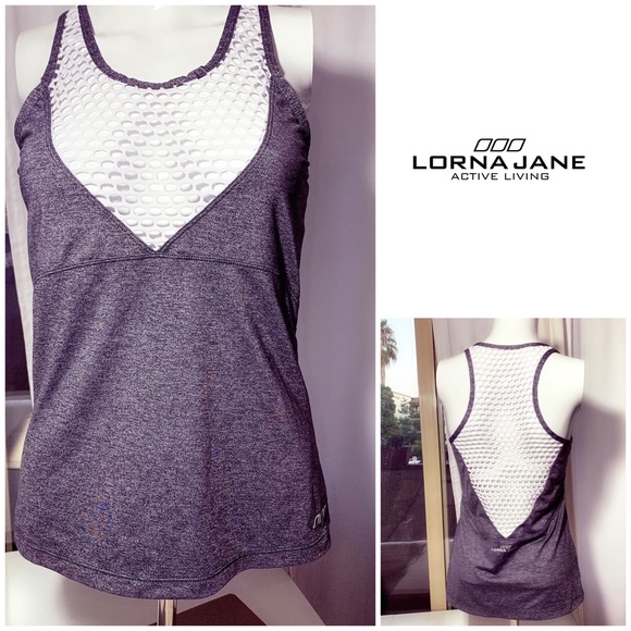 Lorna Jane Tops - Lorna Jane Active Laser Cut Racerback